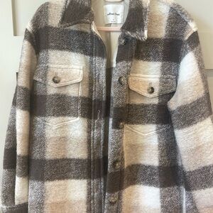 Plaid Ganna Merino Wool Shacket